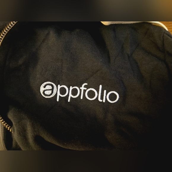 NWT MARINE LAYER Embroidered Appfolio Gray Full Zip Jacket Hoodie Large - Picture 3 of 6